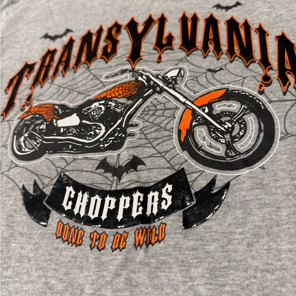 Transylvania Choppers/Motorcycle Gray Long Sleeve - Picture 3 of 5